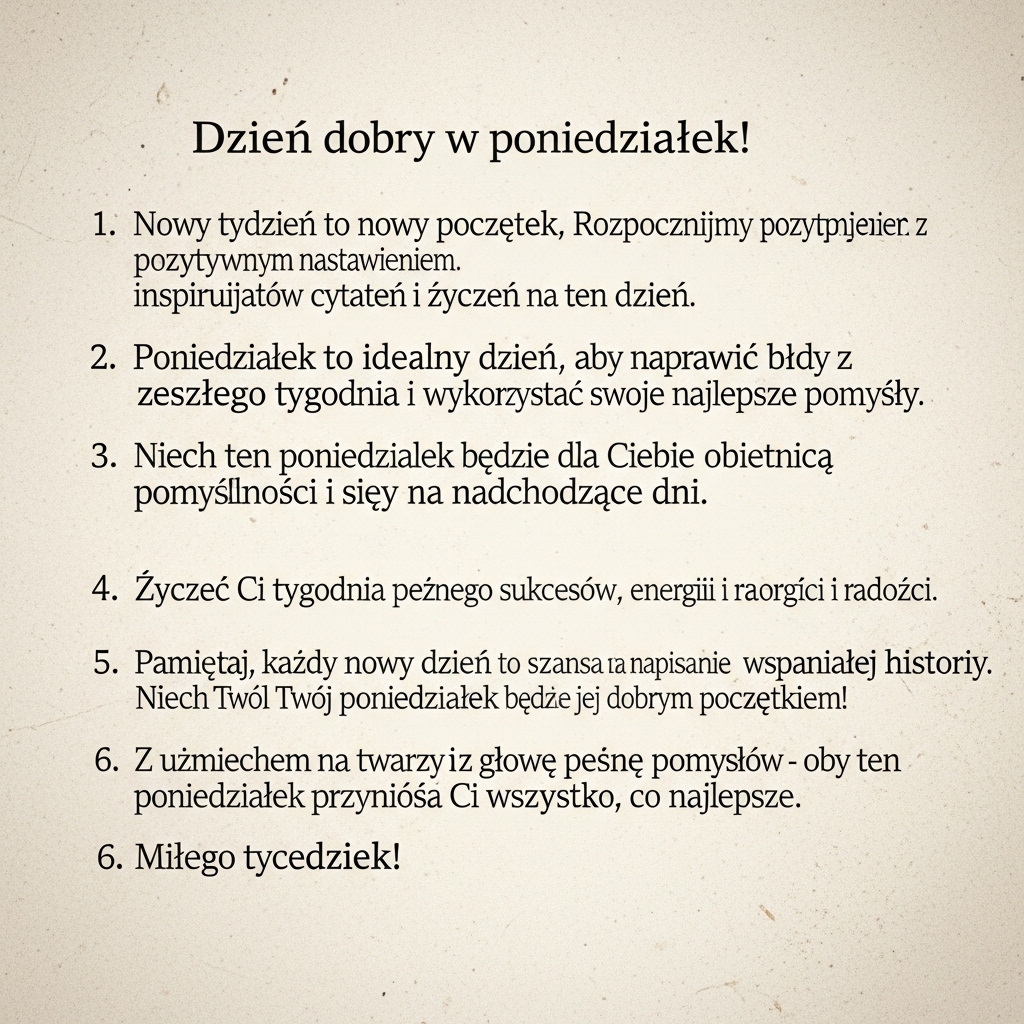 miłego poniedziałku pozdrowienia na poniedziałek